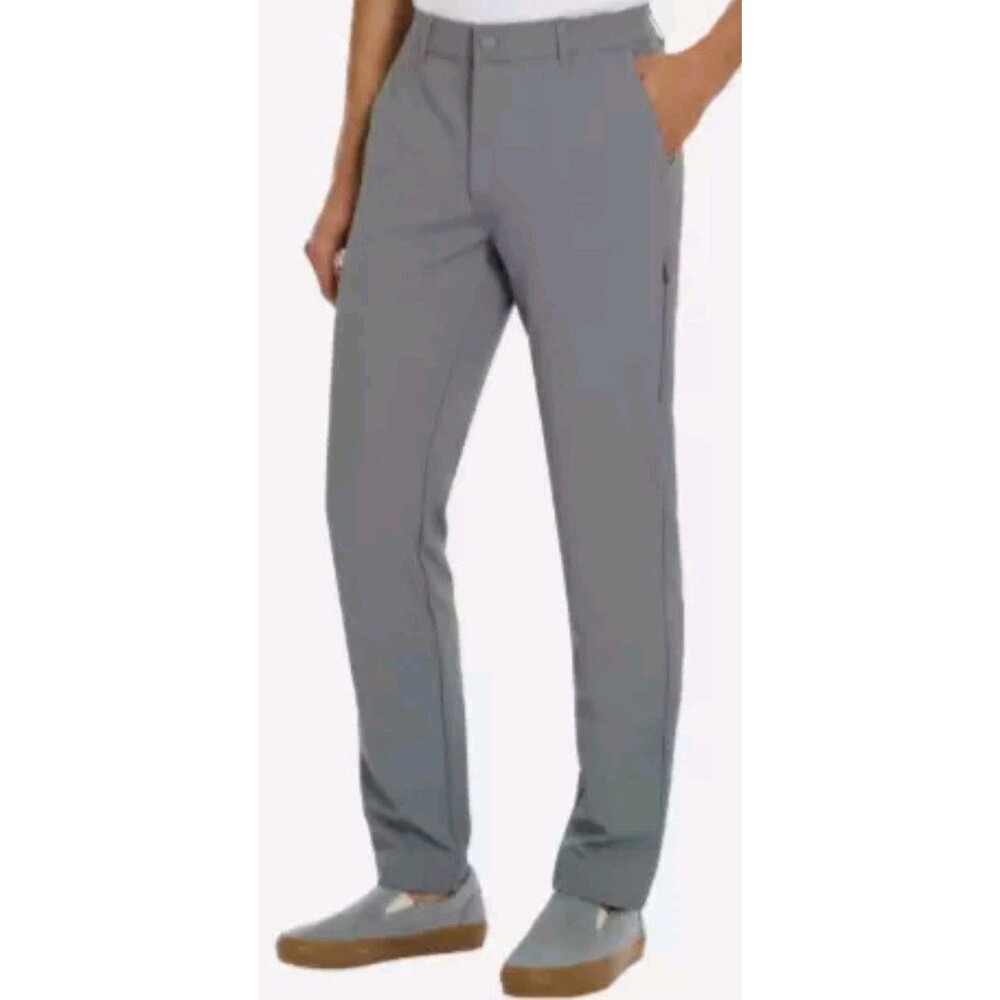 Hurley Men's‎ Pants Performance Stretch Pants Zip Pocket / 36X30 / Gray / New